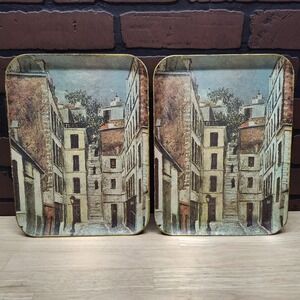 VPapier Mache Vintage SERVING Trays  Rossini / Made in Japan